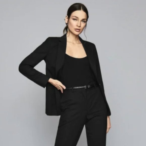 Reiss Hartley Blazer Suit Jacket Black 